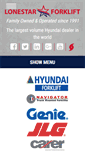 Mobile Screenshot of lonestarforklift.com
